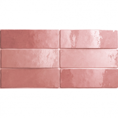 Artesano Rose Mallow 6.5cm x 20cm Wall Tile