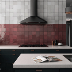 Artisan Burgundy 13.2cm x 13.2cm Wall Tile