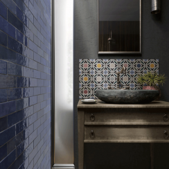 Artisan Colonial Blue 6.5cm x 20cm Wall Tile