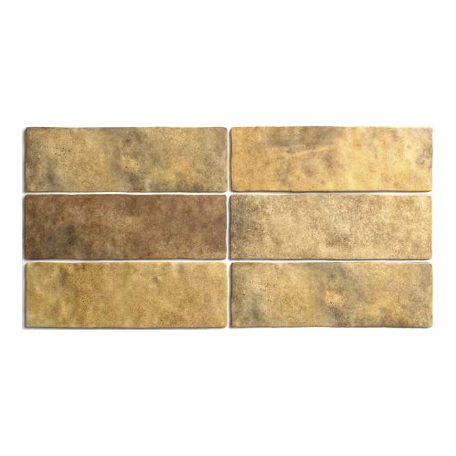 Artisan Gold 6.5cm x 20cm Wall Tile