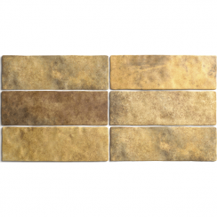 Artisan Gold 6.5cm x 20cm Wall Tile