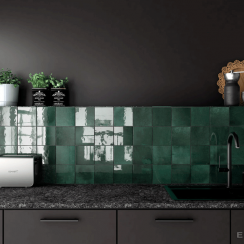 Artisan Moss Green 13.2cm x 13.2cm Wall Tile