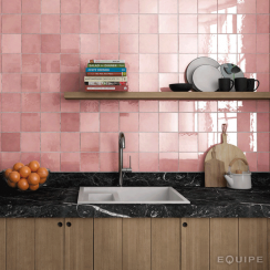 Artisan Rose Mallow 13.2cm x 13.2cm Wall Tile