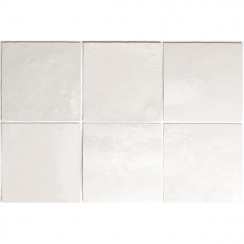 Artisan White 13.2cm x 13.2cm Wall Tile