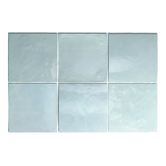 Artist Aqua 13.2cm x 13.2cm Wall Tile