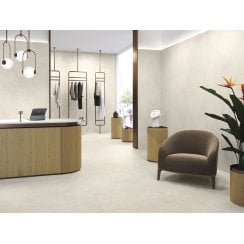 Asphalt Off White 60cm x 60cm Wall Tile & Floor Tile