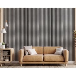 Auryn Silver Acoustic Wood Panel 240cm x 60cm x 21mm