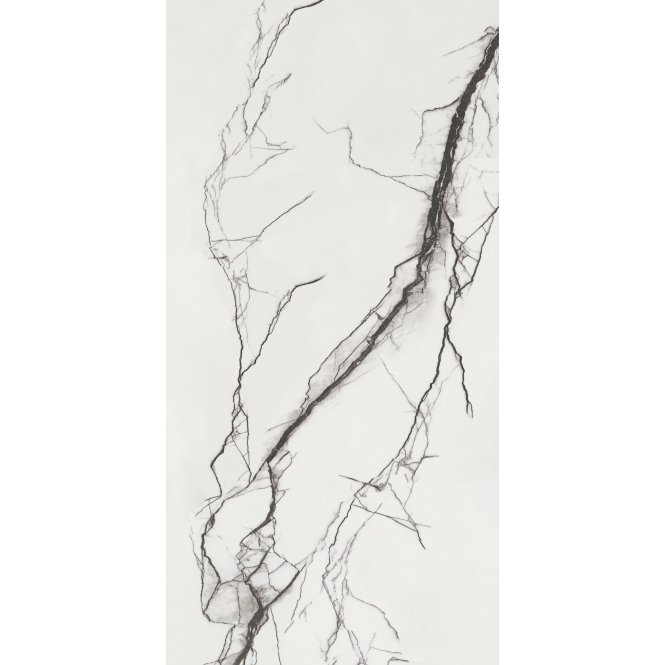 B&W Marble Polished 60cm x 120cm Wall and Floor Tile
