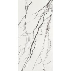 B&W Marble Polished 60cm x 120cm Wall and Floor Tile