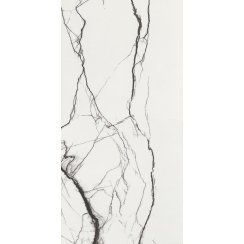 B&W Marble Polished 60cm x 120cm Wall and Floor Tile