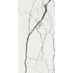 B&W Marble Polished 60cm x 120cm Wall and Floor Tile