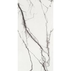 B&W Marble Polished 60cm x 120cm Wall and Floor Tile