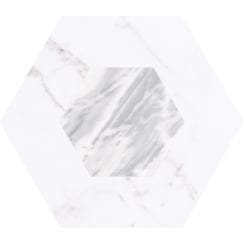 Bardiglio Geo Hexagon 17.5cm x 20cm Wall & Floor Tile