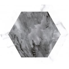Bardiglio Geo Hexagon 17.5cm x 20cm Wall & Floor Tile