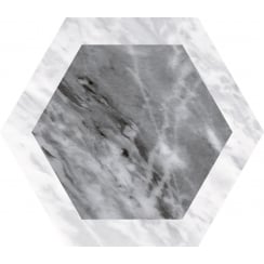 Bardiglio Geo Hexagon 17.5cm x 20cm Wall & Floor Tile
