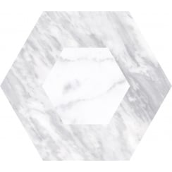 Bardiglio Geo Hexagon 17.5cm x 20cm Wall & Floor Tile