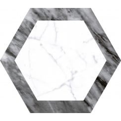 Bardiglio Geo Hexagon 17.5cm x 20cm Wall & Floor Tile