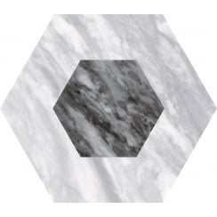 Bardiglio Geo Hexagon 17.5cm x 20cm Wall & Floor Tile