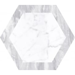Bardiglio Geo Hexagon 17.5cm x 20cm Wall & Floor Tile