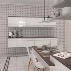 Barnet Basildon Blanco 15.8cm x 31.6cm Border Tile