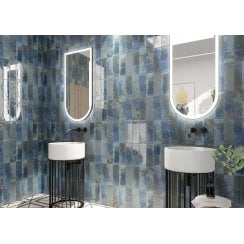 Bellagio Blu 10cm x 30cm Wall Tile
