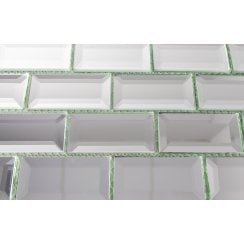 Bevel Mirror (2.5cm x 5cm) 30cm x 30cm Mosaic Tile