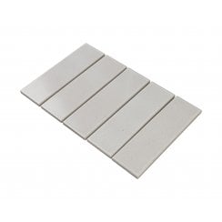 Bexley White 31.5cm x 19.8cm (6cm x 19.5cm) Mosaic Tile