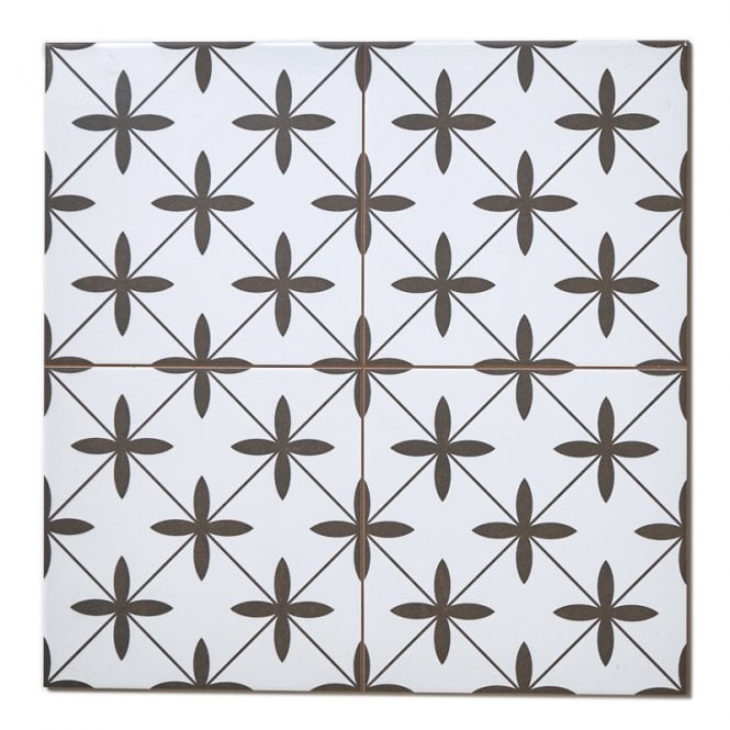 Biarritz Black Matt Floor Tile 45cm x 45cm
