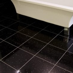 Black Galaxy Granite 30.5cm x 30.5cm Floor Tiles