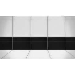 Black Gloss 15cm x 20cm Skirting Tile