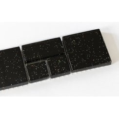 Black Laser Sparkle 4.7cm x 24.8cm Border Tile