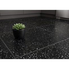 Black Quartz 60cm x 60cm Wall & Floor Tile