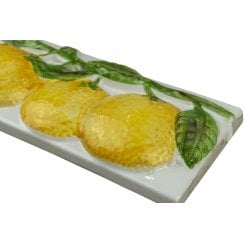 Blanco Naranja 7.5cm x 15cm Border  Tile