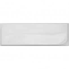 Block White 12.6cm x 38.2cm Wall Tile