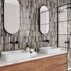 Borealis Greige 15cm x 30cm Wall Tile