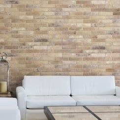 Bristol Cream Brick 6cm x 25cm Wall & Floor Tile PER BOX