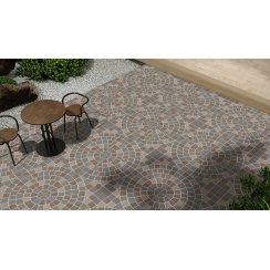 Bruno Spiral 60cm x 60cm x 2cm Outdoor Floor Tile