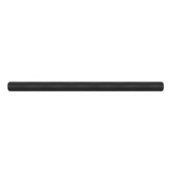 Bullnose Black Matt 1.2cm x 20cm Border Tile
