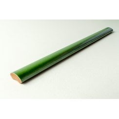 Bullnose Victoria Green Gloss 1.2cm x 15cm Border tile