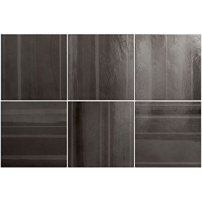 Cala Obsidian 20cm x 20cm Wall Tile
