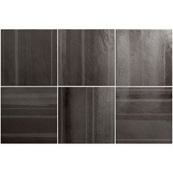 Cala Obsidian 20cm x 20cm Wall Tile