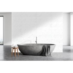 Calacata White Square Decor 30cm x 90cm Rectified Wall Tile