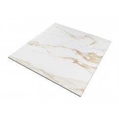 Calacatta Gold Satin Floor and Wall Porcelain Tiles  60cm x 60cm Marble Effect Tiles