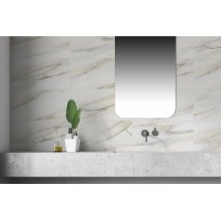 Calacatta Oro Gold 25cm x 50cm Wall Tile
