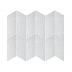 Canyon Chevron Blanco Left 10cm x 30cm Wall Tile