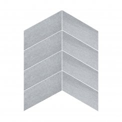 Canyon Chevron Gris Right 10cm x 30cm Wall Tile