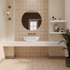 Carlingford Bone 45cm x 45cm Wall and Floor Tile