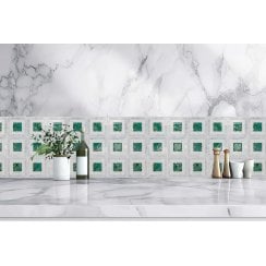Carrara Jade Stone 35cm x 35cm Mosaic Tile