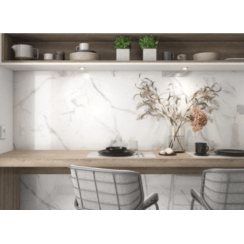 Carrara White Gloss Marble Porcelain 30cm x 60cm Multiuse Wall Tile