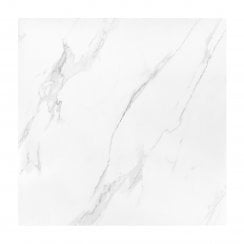 Carrara White Matt Marble Effect Rectified Porcelain 60cm x 60cm  Wall & Floor Tile